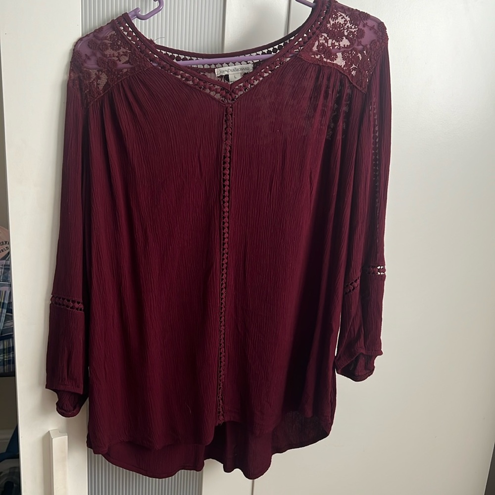 Burgundy Woman’s Blouse